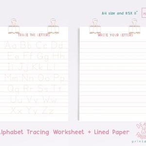 Alphabet Tracing Worksheets,Alphabet Letter Tracing,Printable Homeschool Worksheet,Printable Alphabet Upper and Lower Case,ABC Worksheets
