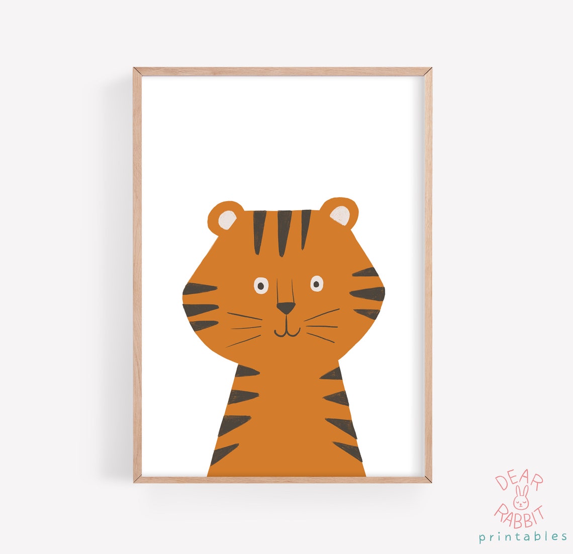 Tiger Print, Kids Poster, Tiger Nursery Art, Printable Kids Art, Animal ...