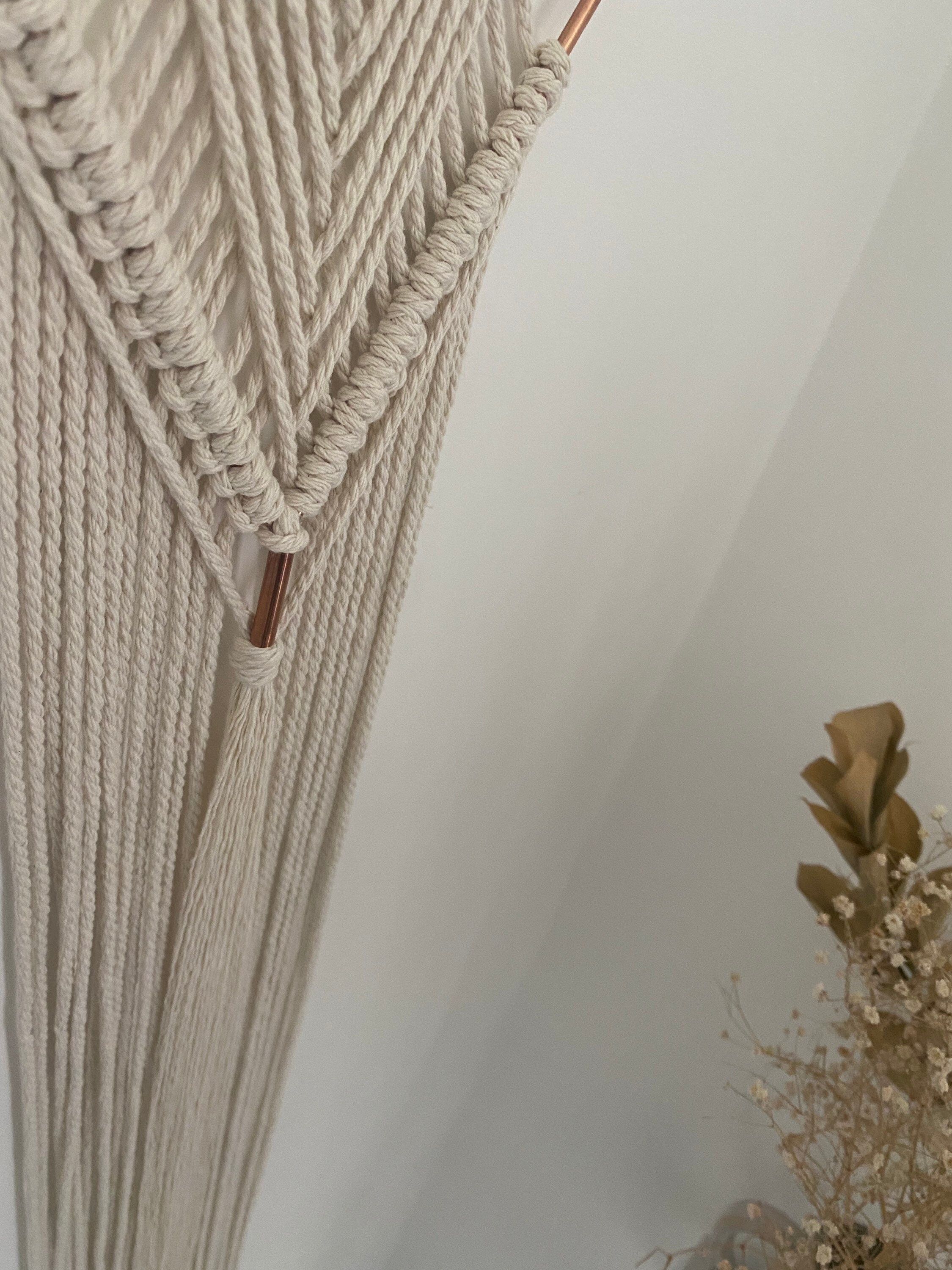 Macrame Triangle Wall Hanging Etsy