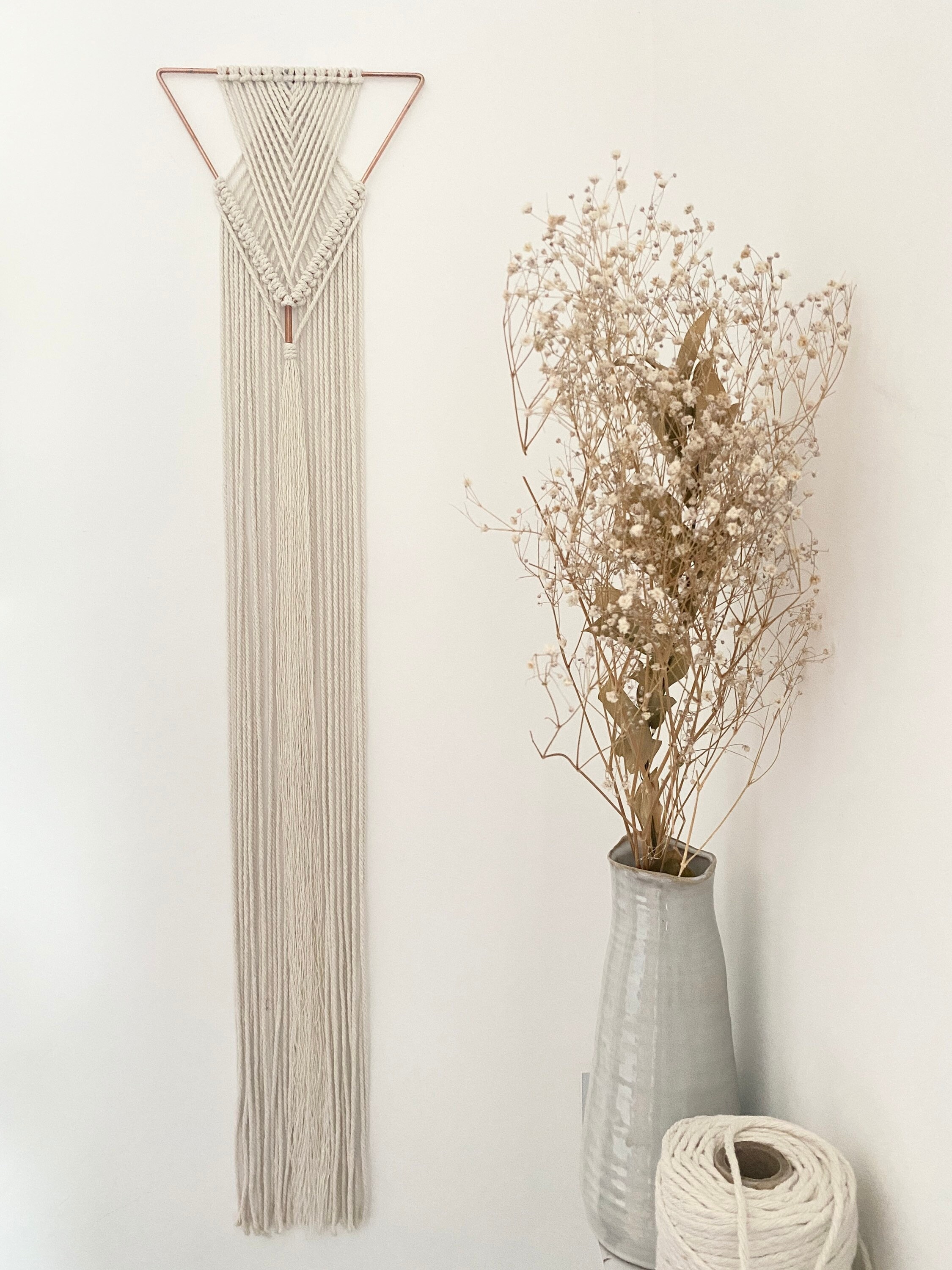 Macrame Triangle Wall Hanging Etsy