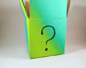 Caja de regalo misteriosa hecha a mano: Bolsa sorpresa de arte
