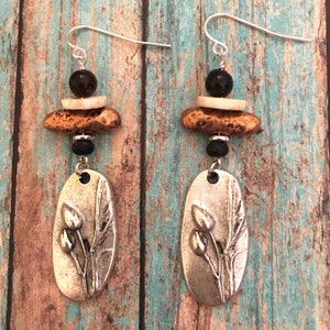 Gold and Copper Wilderness Earrings