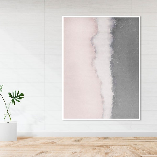 Blush Abstract Art - Etsy