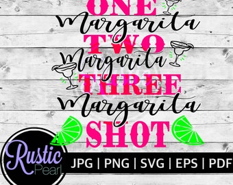 Margarita Shot SVG: Summer Vacation Design (Digital Download)