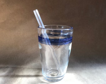 Reusable Glass Straw: Handmade Borosilicate Pyrex, Eco-Friendly