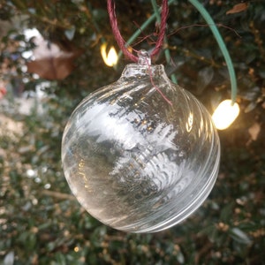 Clear Christmas ornament balls