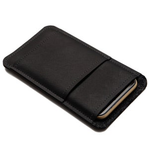 Funda personalizada para iPhone / Funda vegana con tarjetero para iPhone 16, 15, 14, Pro, Max, Plus, Mini y SE / Billetera ecológica para otras marcas