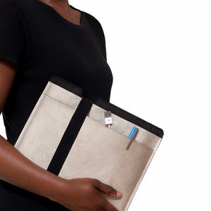 Handmade Cover for Supernote Nomad / Supernote Manta - Gold Tablet Sleeve Case with Padded Felt & Elastic Band Closure
