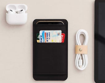 Fairphone-hoes met kaarthouder – past op Fairphone 6, 5, 4, 3 – gevoerd telefoonhoesje, aangepast formaat beschikbaar
