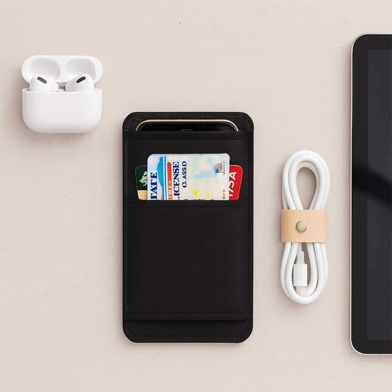 Fairphone Sleeve with Card Holder – Fits Fairphone 6, 5, 4, 3 – Padded Phone Pouch, Custom Size Available image 1