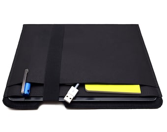 iPad Sleeve | For iPad Air, 12.9"/11" iPad Pro, iPad mini | Custom Size for Other Brands Available. Premium Black Faux Leather