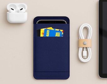 Handmade Phone Pouch Compatible with iPhone 17 / 16 / 15 / 14 /13 (Air, Pro, Pro Max, Plus, Mini) | Slim Vegan Cover with Card Pocket
