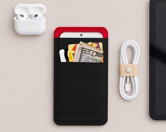 Handmade Phone Pouch Compatible with iPhone 17 / 16 / 15 / 14 /13 (Air, Pro, Pro Max, Plus, Mini) | Slim Vegan Cover with Card Pocket