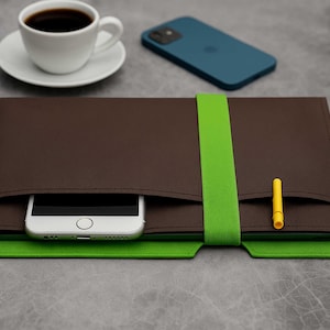 Handmade Cover for Remarkable Paper Pro/Remarkable 2/Remarkable 1 - Vegan Tablet Case with Padded Felt & Elastic Band Closure