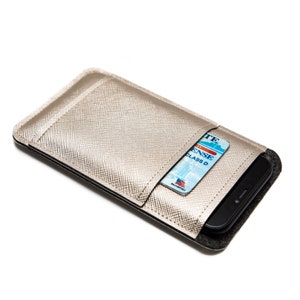 iPhone Sleeve | Cruelty-Free Vegan Cover with Card Pocket for iPhone 14, 15, 16, Pro, Max, Plus, Mini & SE | Customizable for Other Brands