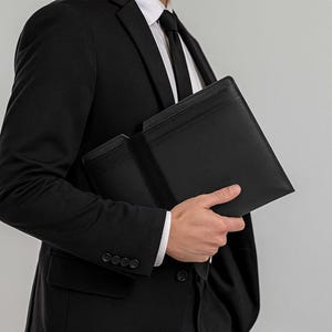 Handmade Cover for Supernote Nomad / Supernote Manta - Black Tablet Sleeve Case with Padded Felt & Elastic Band Closure