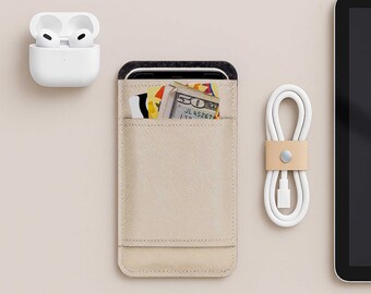 Handmade Phone Pouch Compatible with iPhone 17 / 16 / 15 / 14 /13 (Air, Pro, Pro Max, Plus, Mini) | Slim Vegan Cover Case with Card Pocket