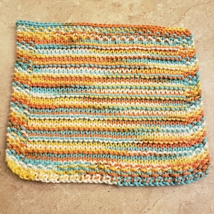 Soft Multi Color Handmade Knit Cloths In 20+ Colors; Washcloth, Dish Cloth, Cleaning Cloth, Face Cloth, Baby Cloth, Kitchen Cloth, Washrag