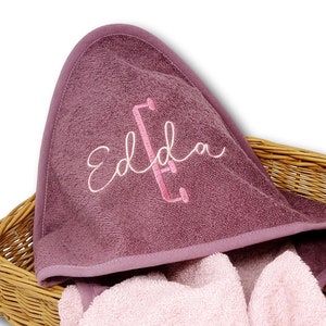 Hooded towel embroidered with name / gift for birth / gift for baptism / christening gift / gift 1st birthday