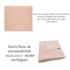 Babydecke 5 Farben personalisiert / Babydecke Strick / Babydecke mit Namen / Babygeschenk / Taufgeschenk / Geschenk zur Geburt Bild 3