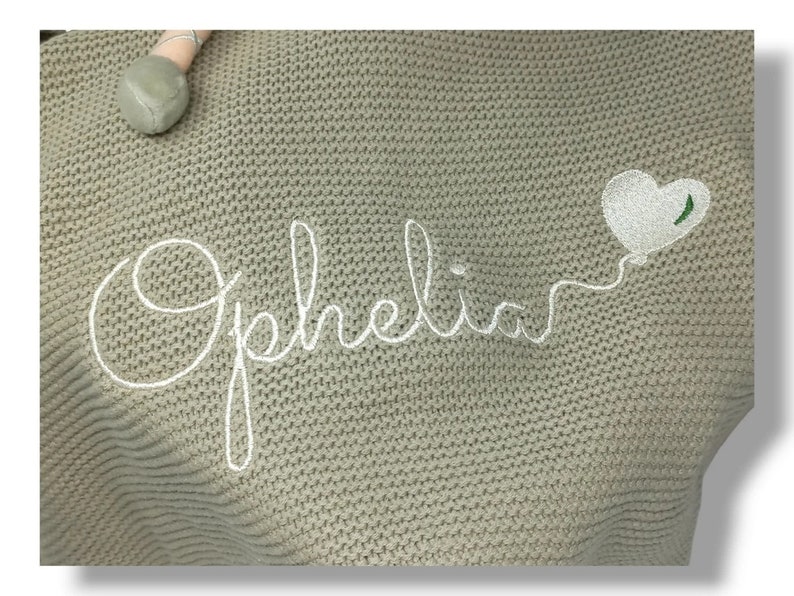 Baby blanket embroidered with name / baby blanket personalized / baby blanket as a birth gift / baby blanket personalized / baby gift image 3