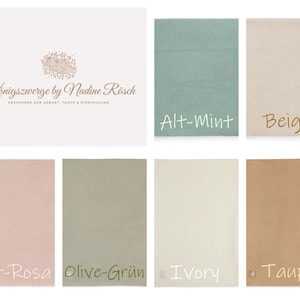 Babydecke mit Namen bestickt / Strickdecke Baby / Taufgeschenk / Babydecke personalisiert Babygeschenk Taufe / Geschenk zur Geburt Taupe