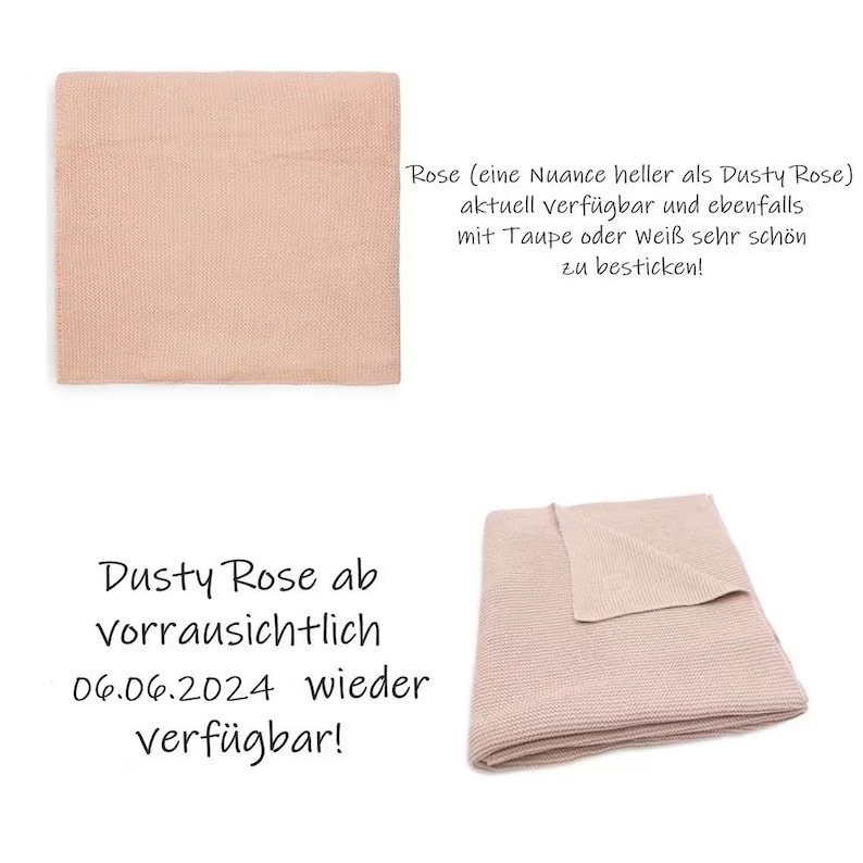 Babydecke mit Namen bestickt / Babydecke personalisiert / Babydecke als Geschenk zur Geburt / Babydecke personalisiert / Babygeschenk image 7