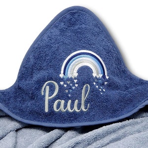 Hooded towel embroidered with name / gift for the birth of a boy / hooded towel baby / baby gift boy