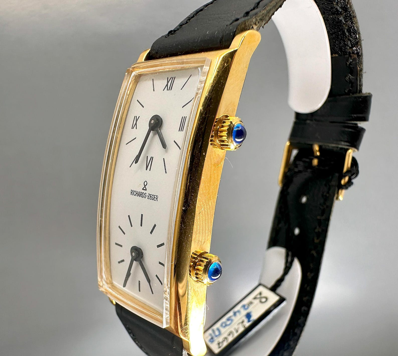 Montre Vintage Richards & Zeger - Mécanique - Double Fuseau (Dual Time) - Plaqué Or - Occasion