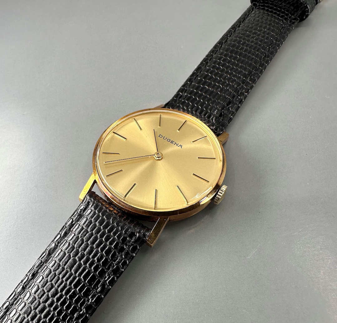 Quartz Wristwatch Dugena Quartz Uhr Gold Dugena Watch Women Hong Kong