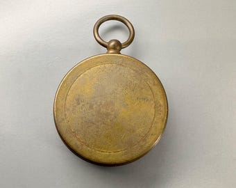 Bussola Tascabile Portatile Vintage In Bronzo - Orologio Da Taschino Con Navigazione Esterna