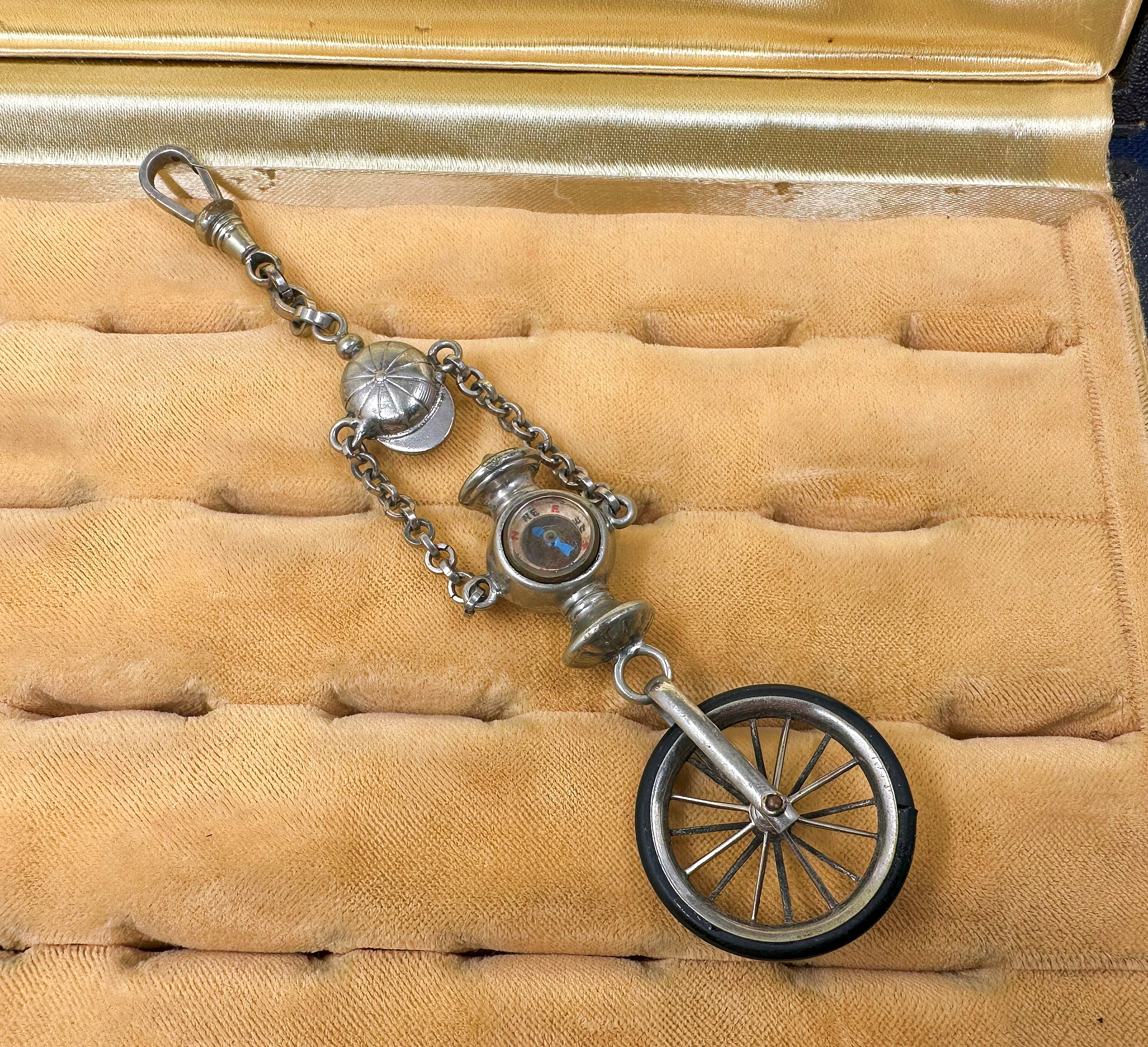 Antique T-Bar Pocket Watch Chain