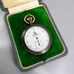Antique Swiss Stopwatch &#39;Silvana&#39;, Rare Cyclist Stopwatch