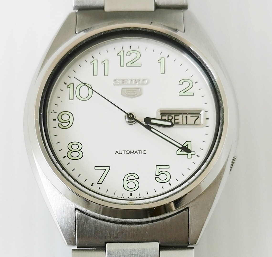 Vintage Seiko 5 Automatic 7009 3180 F Dress Watch | Etsy
