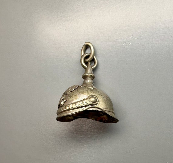 1920s German Spike Helmet Compass Pendant