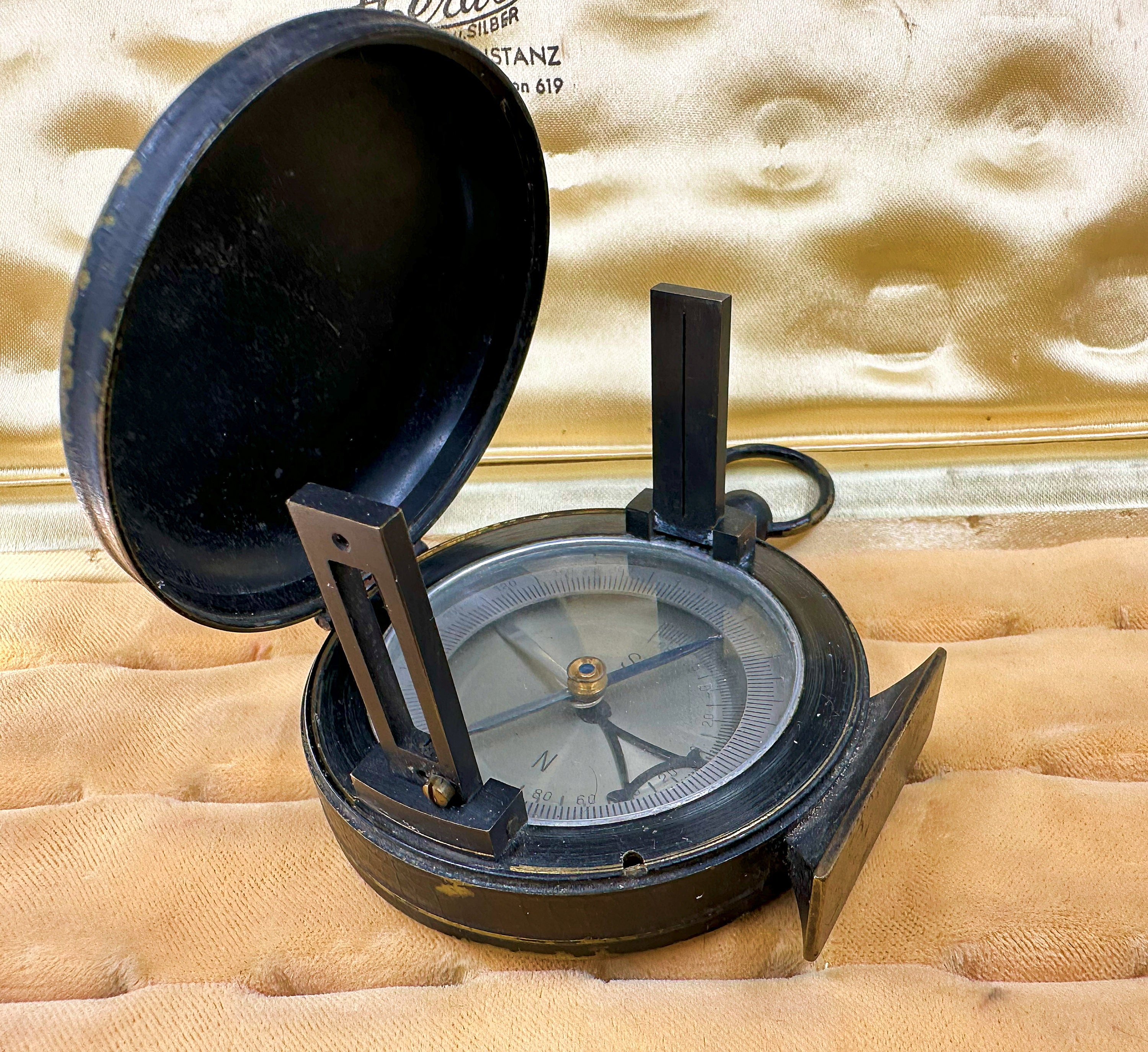 Antique French Military Compass - Etsy