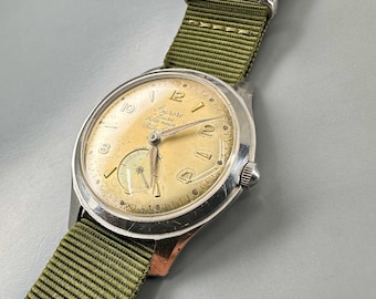 Super Rare Swiss 'AURORE Luxe' Military Style Watch