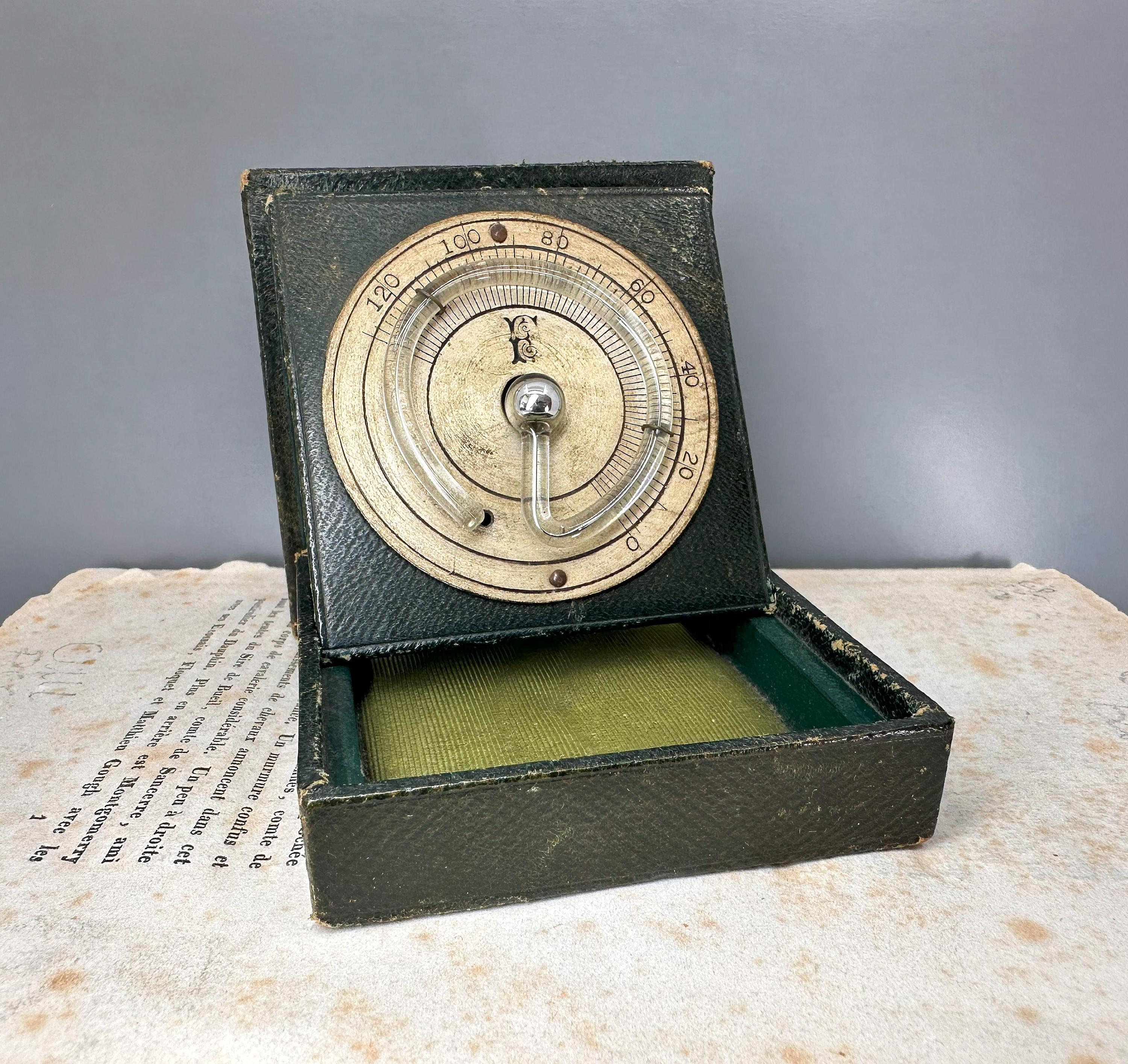 Taschen Thermometer, Seltene Kreis Thermometer, Fahrenheit Thermometer