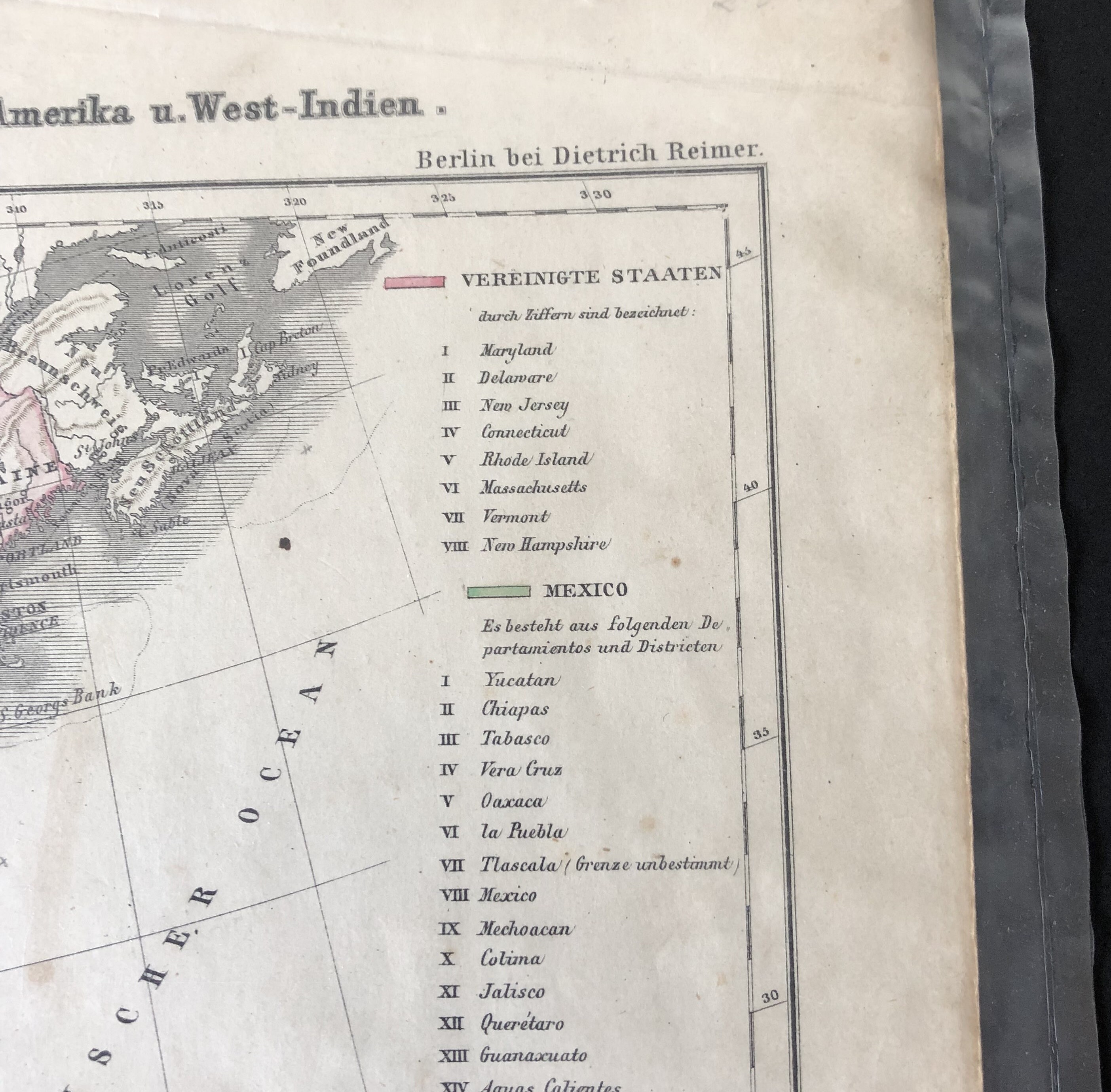 Antique Map of North America, United States Map - Etsy