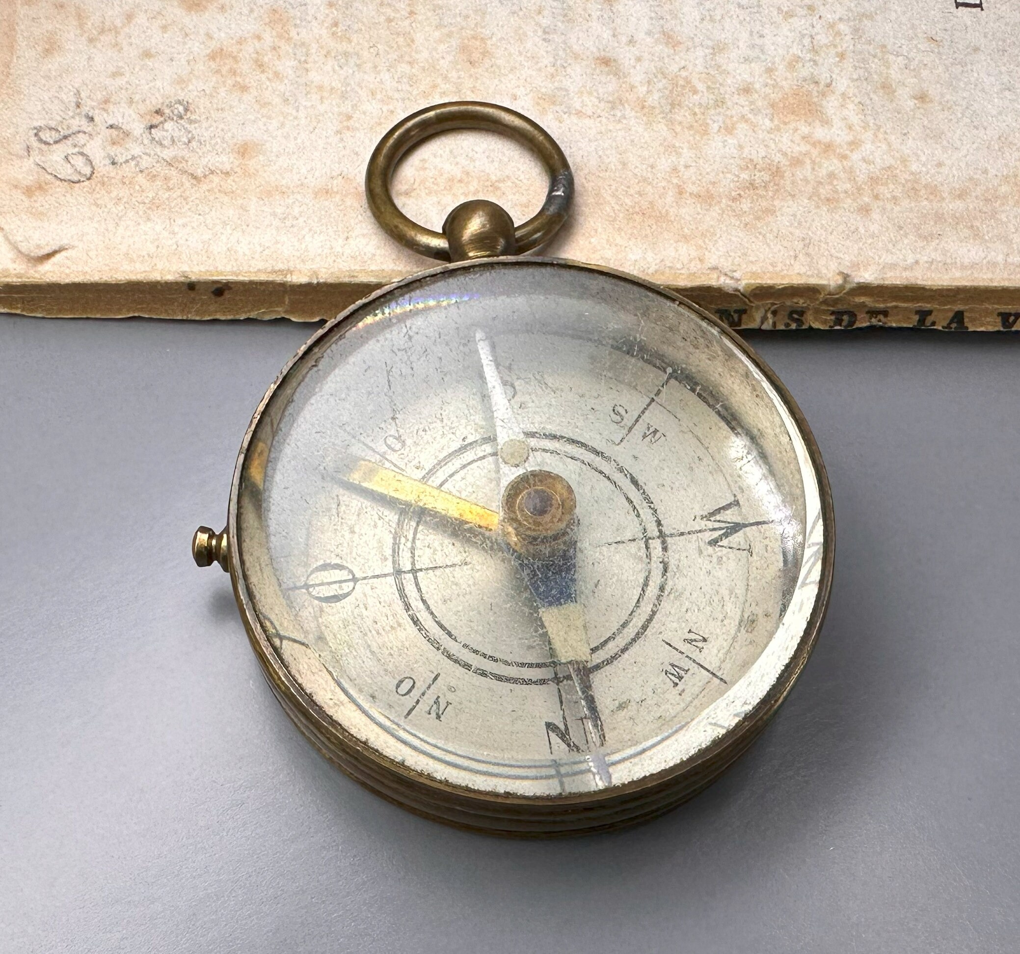 Bussola Tascabile In Ottone Vintage Schwab &ndash; Stile Seconda Guerra Mondiale