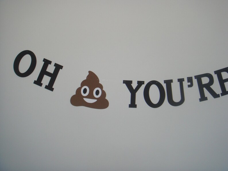 Oh crap you're 30 40 50 banner decoration humour garland Etsy