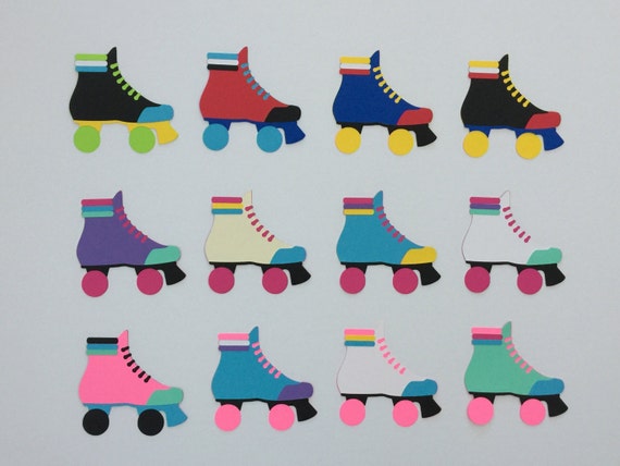You Choose Die Cut Roller Skate Derby Paper Party Decoration Etsy
