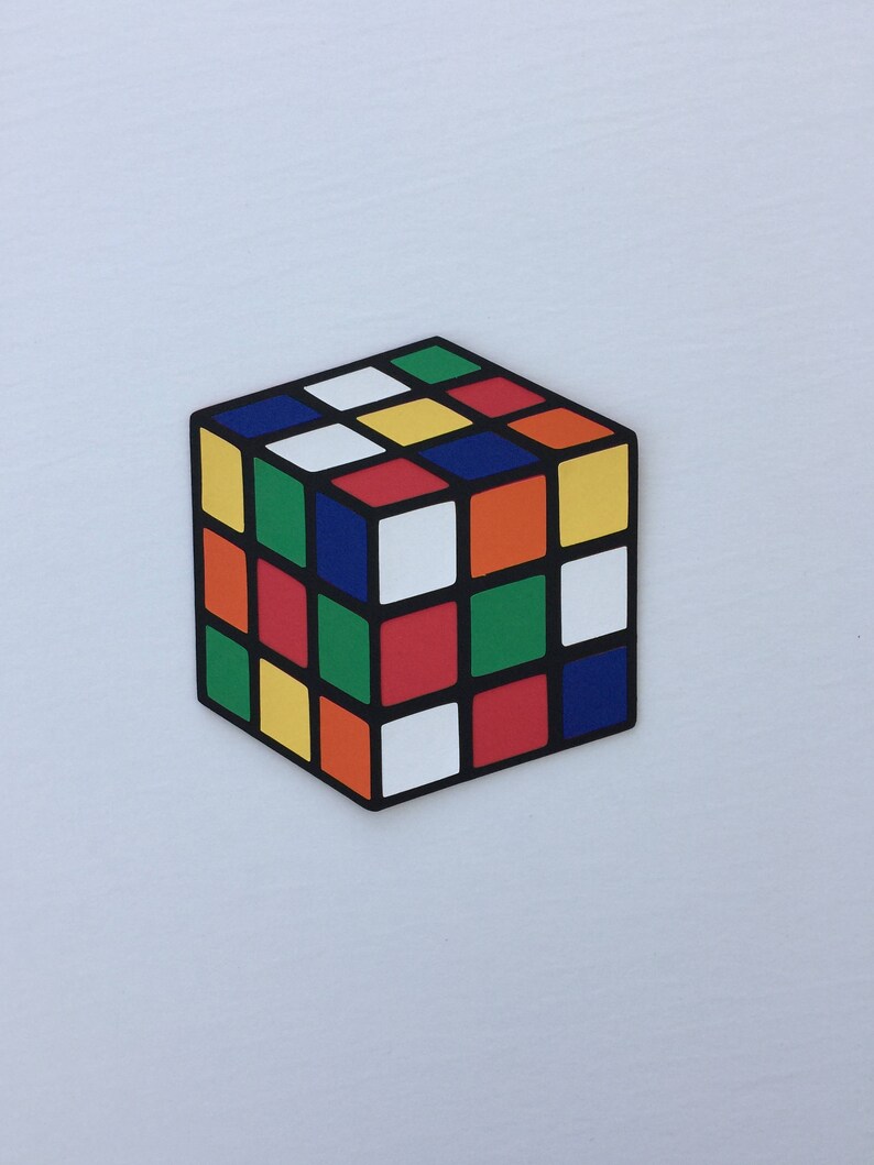 80s Cube Toy Die Cut Birthday Party Wall Decoration Room Decor Etsy