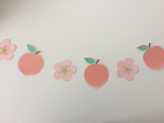 Peach Die Cut Birthday Baby Shower Wedding Party Decoration Etsy