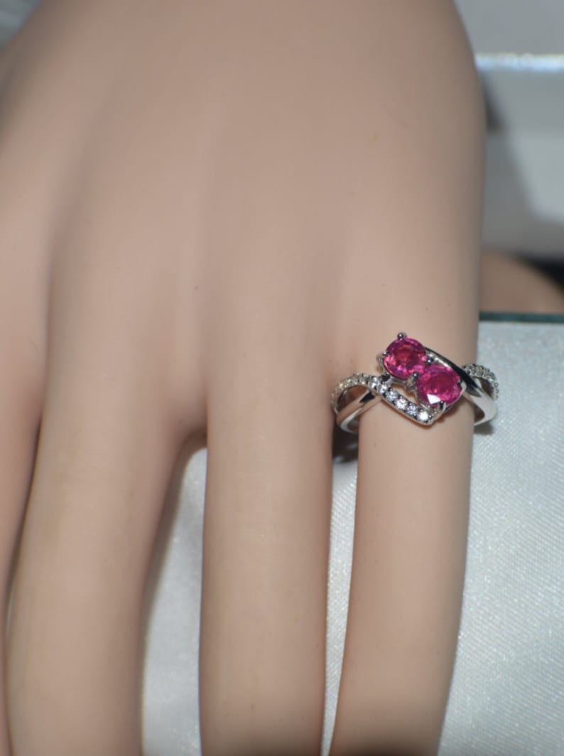 Natural African Red Ruby in Sterling Silver Gorgeous 1.66 ct