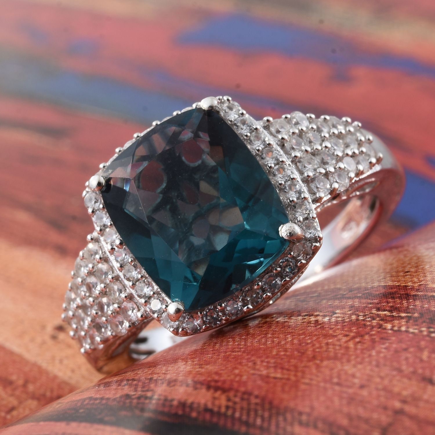 7 Carat Natural Deep Belgian Teal Fluorite an Genuine Cambodian
