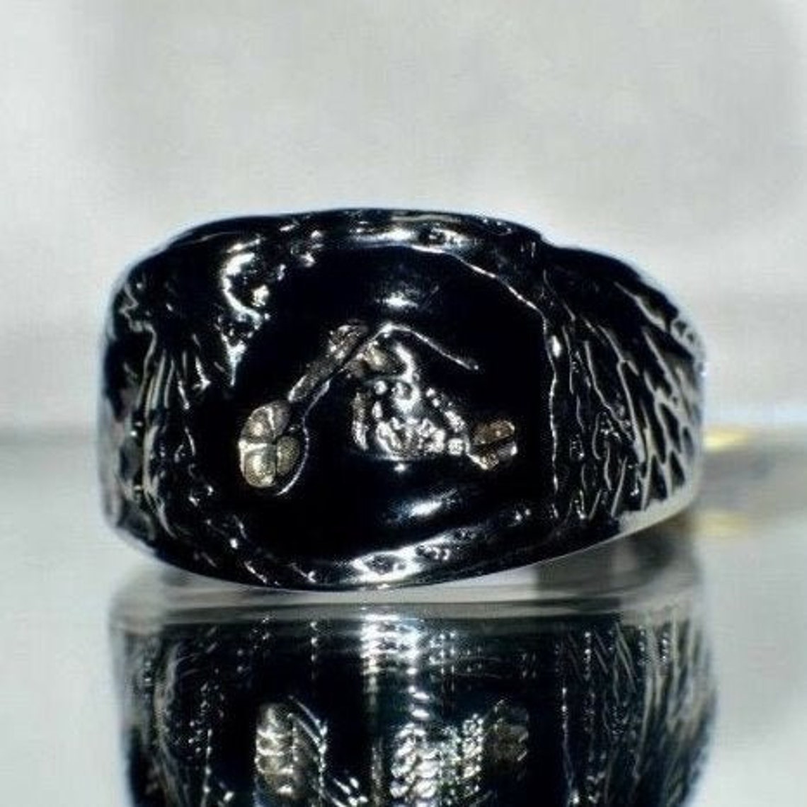 Stainless Steel Mountain Design Statement Ring - Promise Ring For Men & Women, Biker, Outdoor Style - View #10