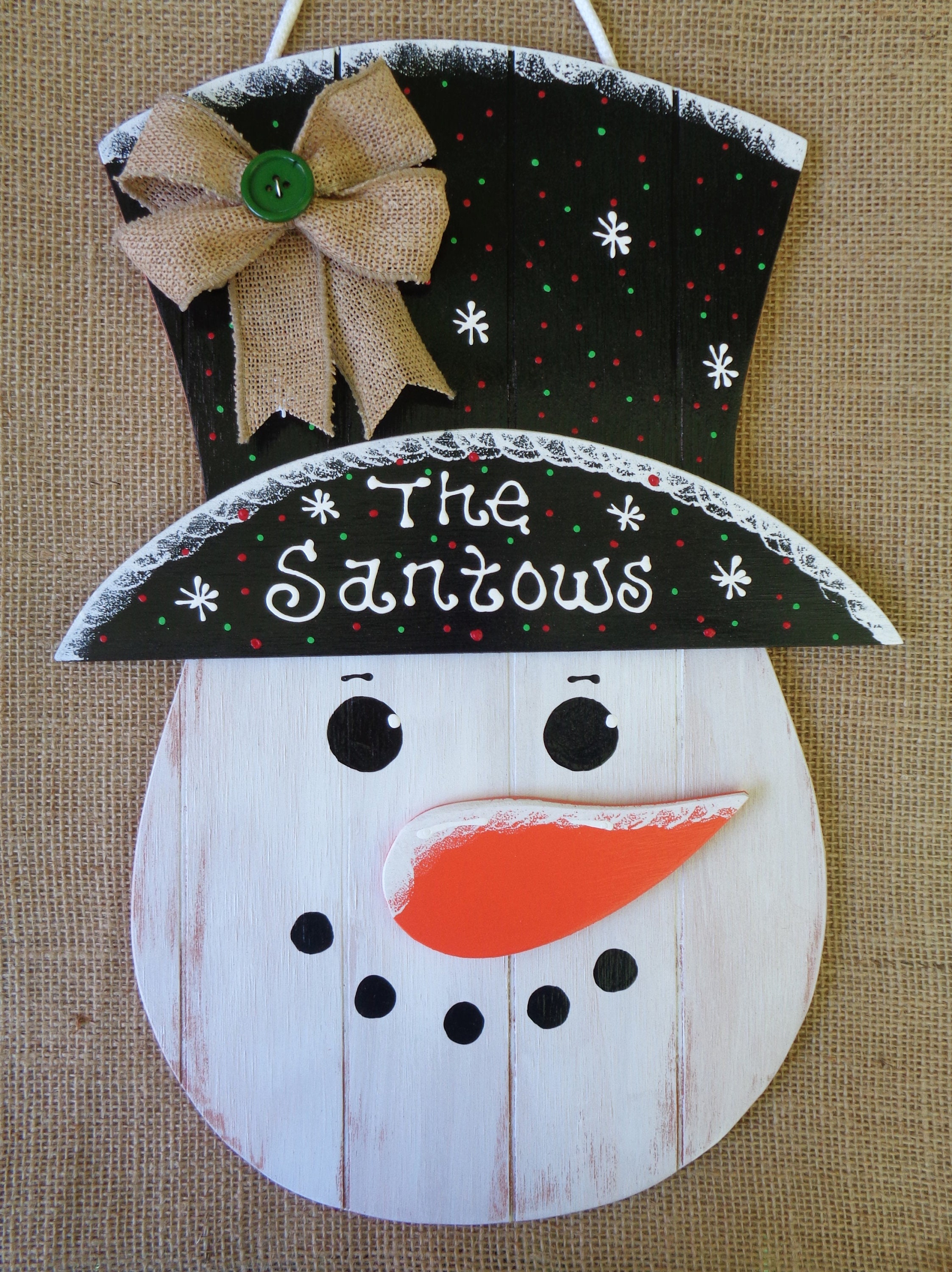 Snowman Ornament — Country Neighbor Crafts