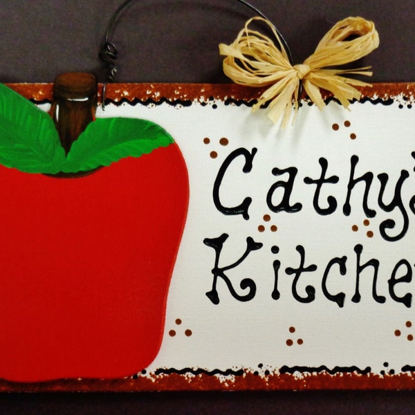 Apple Wall Plaque Etsy