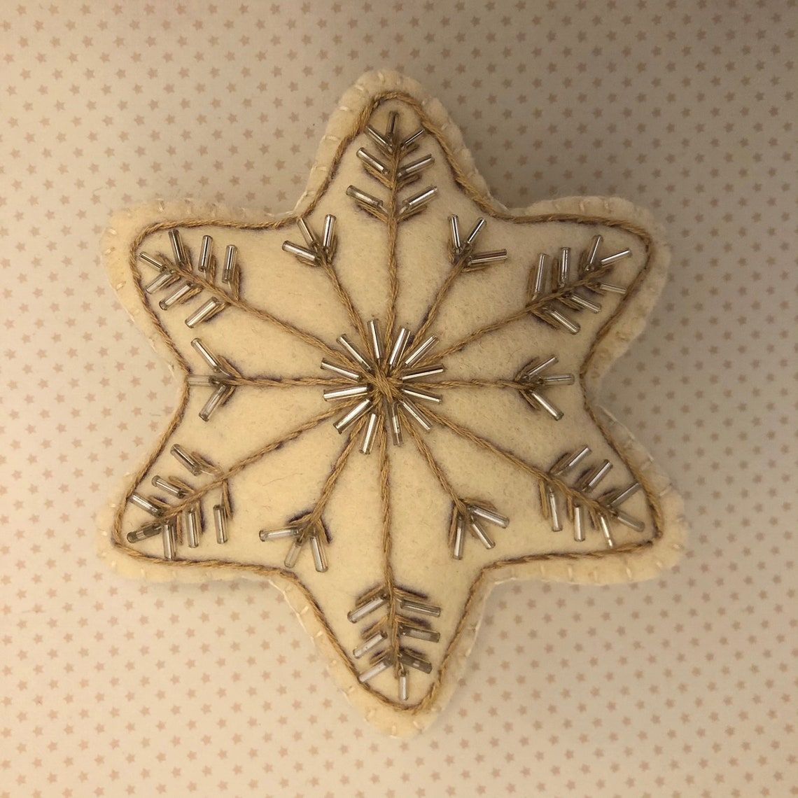 A handmade Felt Star Tree Topper Etsy